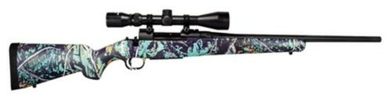 Mossberg Patriot Super Bantam, .243 Win, 20" Fluted SS Barrel, Muddy Girl Camo, 3-9x40 Scope