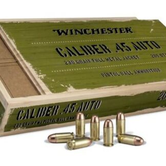 Winchester Limited Edition Service Grade Ammo In Collectible Wood Box 45 ACP 230gr, FMJ, 4x50rd Boxes, 200rds