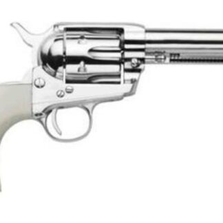 Traditions Frontier 1873 Revolver, .45 Colt, 5.5", Nickel, Whte PVC Grips