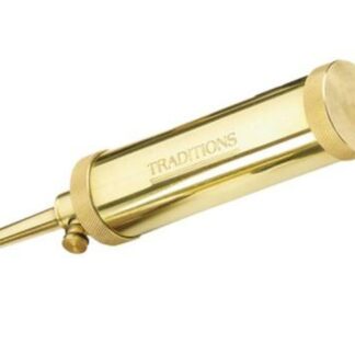 Traditions Deluxe Flask Black Powder Solid Brass