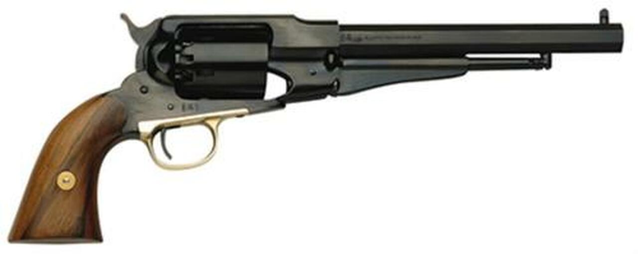 Traditions 1858 Army .44 Black Powder, 8.0", Top Strap/Post Walnut Grip, Blued,