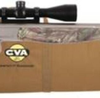 CVA Scout V2 Single Shot Package .35 Whelen 22" Stainless Steel Barrel Synthetic Stock Realtree Xtra Green Camouflage, KonusPro 3-9x40mm Riflescope and Case