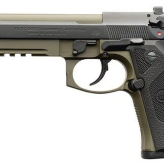 Beretta M9A3 9mm, 5.2" Barrel, Night Sights, Decocker, OD Green/Black, 17rd