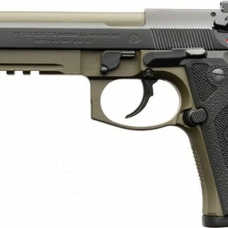 Beretta M9A3G, 9mm, 5.2" Threaded Barrel, 17rd, Green/Black