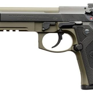 Beretta M9A3, 9mm, 5.1" Barrel, 17rd, Decocker, Green/Black