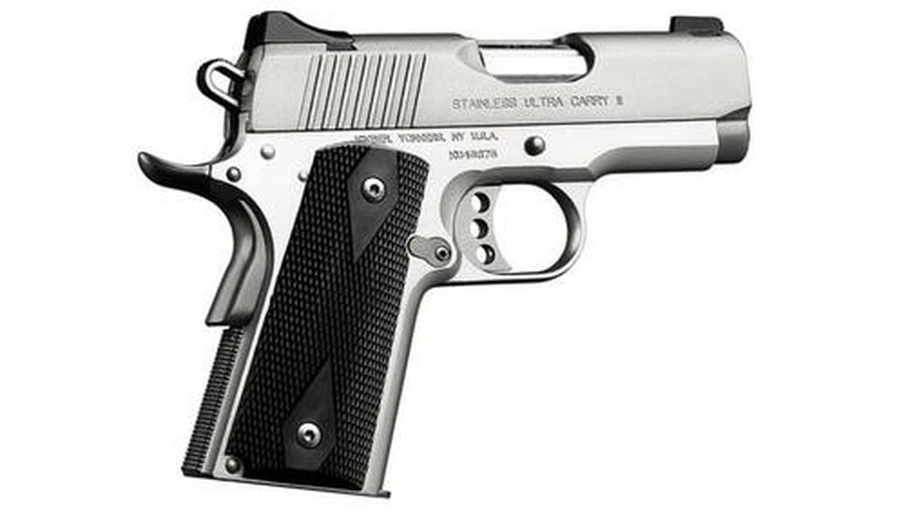 Kimber Stainless Ultra Carry II, 1911 45ACP, 3" Barrel, 7 rd, CA Approved