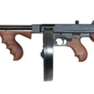 Auto Ordnance Thompson Model 1927A-1 45 ACP Carbine 16.5 Inch Barrel Blue Finish Walnut Stock Includes 100 Round Drum And 20 Round Stick Magazines