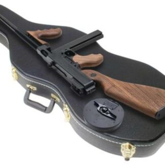 Auto Ordnance Thompson Model 1927-A1 Deluxe 45 ACP, 16.5" Barrel, Blued, Walnut Stock, 50rd Drum, 20rd Stick Mags, Violin Case