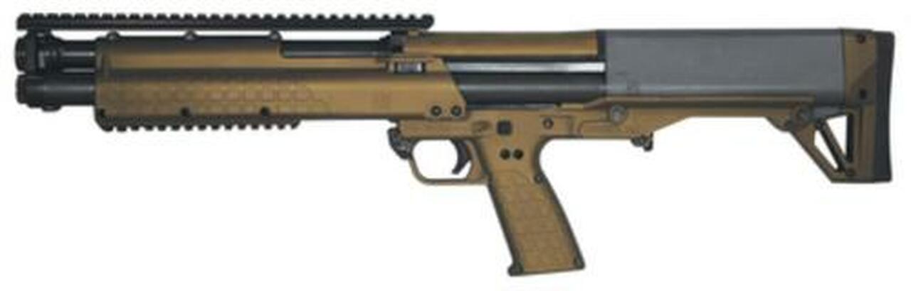 Kel Tec KSG Shotgun 12g 18.5" Barrel Burnt Bronze Finish, Picatinny Rails, Twin Magazine Tubes 14rd