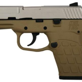 Kel-Tec PF-9 9mm 3.1 Barrel Nickel Boron Slide Tan Grip/Frame Double Action Only 7rd