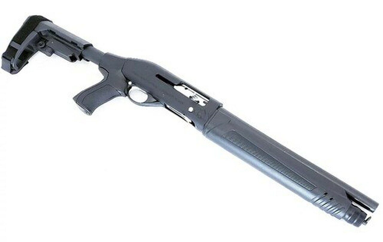 Black Aces Tactical Pro Series S Semi-Auto 12 Ga, 14" Barrel, SBA3 Brace, Black, 4rd - Image 2