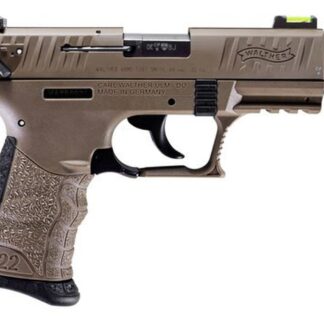 Walther P22 QD, .22 LR, 3.42" Barrel, 10rd, Manual Safety, Flat Dark Earth