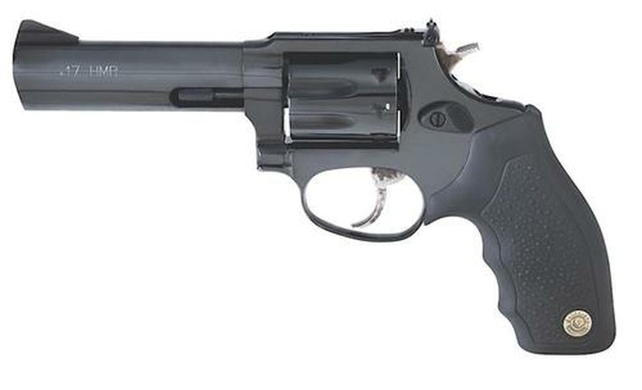 Taurus 17 Tracker 17 HMR 6.5" Barrel, Adjustable Sight Ribber Grip Overlay Blued, 7rd - Taurus | The Gun Shop