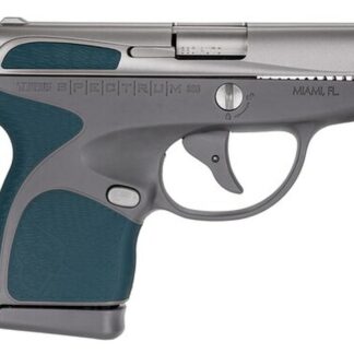 Taurus Spectrum 380 380ACP, 2.8" Barrel, SS, Indiglo Blue Overmold, 6rd/7rd Mags - Concealed Carry Guns | The Gun Shop