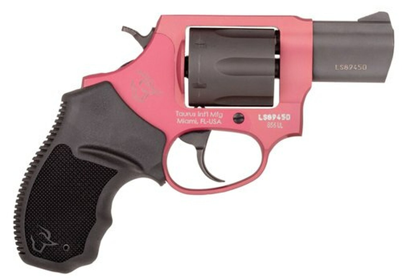 Taurus 856 Ultra Lite, .38 Special, 2" Barrel, 6rd, Rogue Pink Frame, Black Cylinder - Concealed Carry Guns | The Gun Shop