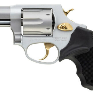 Taurus 856 38 Special, 2" Barrel, Black Rubber Grip Stainless Gold Accents, 6rd - Taurus | The Gun Shop
