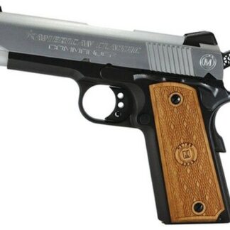 American Classic Amigo 1911 45 ACP 3.5" Duo-Tone Finish, Checkered Hardwood Grips, 7 Round Mag