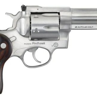 Ruger Redhawk, 45 ACP / .45 Colt, 4.2" Barrel, 6rd, Satin Stainless, Wood Grips