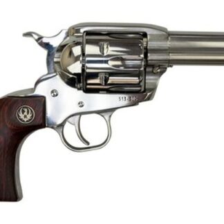 Ruger Vaquero .357 Mag/.38 Spl, 3.75" Barrel, Hardwood Grips, Stainless, 6rd