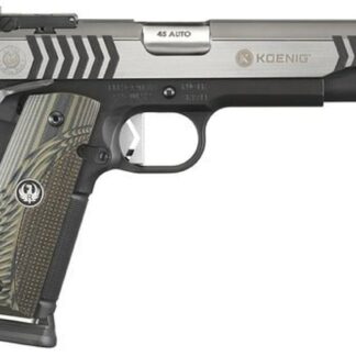 Ruger SR1911 Competition Koenig, .45 ACP, 5" Barrel, 8rd, Black Nitride/Stainless