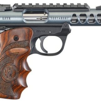 Ruger Mark IV Lite, 22/45 22LR, 4.4" Barrel, Polymer Frame, Diamond Gray Finish, Wood Laminate Grips, 10Rd Mag