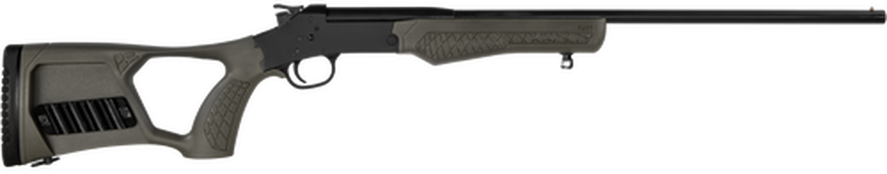 Rossi Matched Pair Single 410 Ga/22 LR Matte Black/OD Green Thumbhole Stock