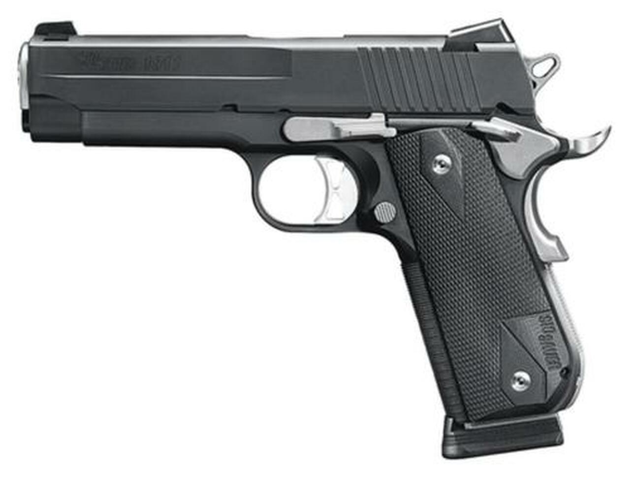 Sig 1911 Fastback Nightmare Carry Single 45 ACP, 4.2", Black Nitron Stainless, 8rd, *MA Compliant*