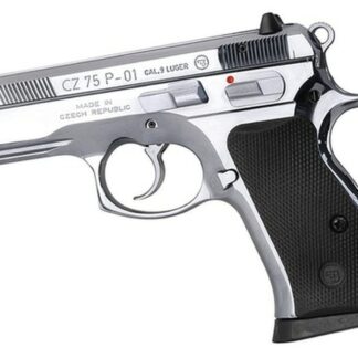 CZ P-01 9mm, High Polished Bright Stainless Steel, 3.8", 14rd
