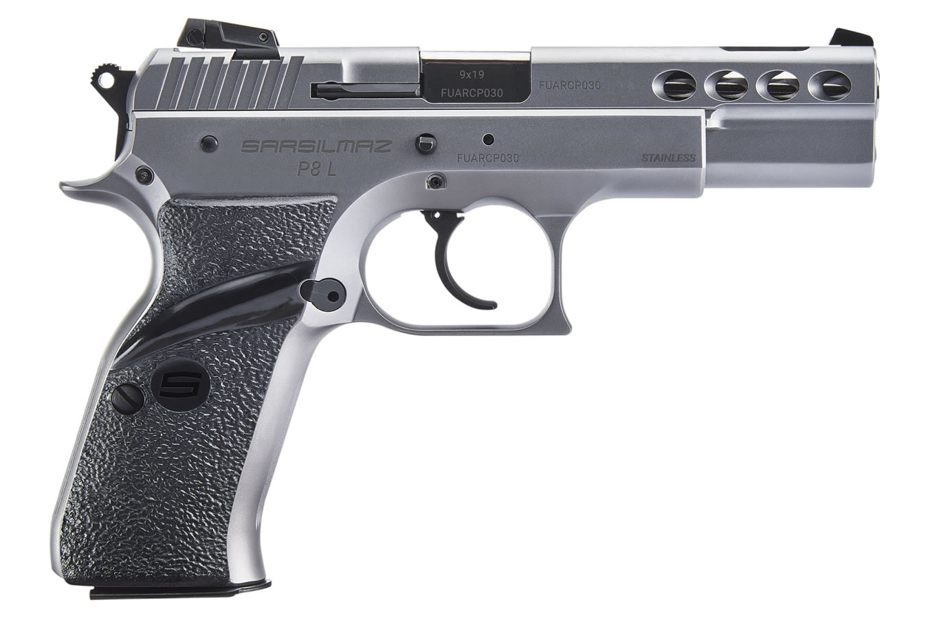 P8L Stainless 9mm Pistol with Manual Safety - Firearms | The Gun Shop
