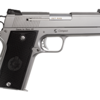 Coonan Compact 357 Mag, 4", Satin Stainless, Fixed Night Sights, Black Alum Grips, 2 Mags (Special Order)