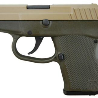 Kel-Tec P-32 .32 ACP 2.68" Barrel Cerakote Tan Slide Cerakote Olive Drab Green Grip/Frame Double Action Only 7rd