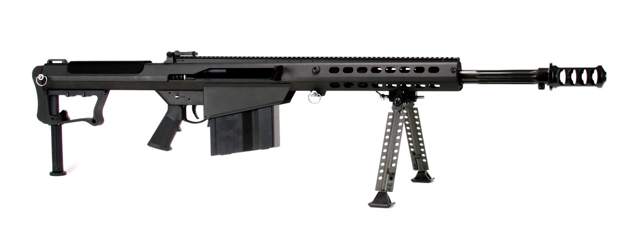 Barrett M107A1 50 BMG, 20" Barrel, Black Cerakote Finish, Synthetic Stock, Front/Rear Flip Sights, 10Rd, 1 Magazine, Bipod, Pelican Hard Case