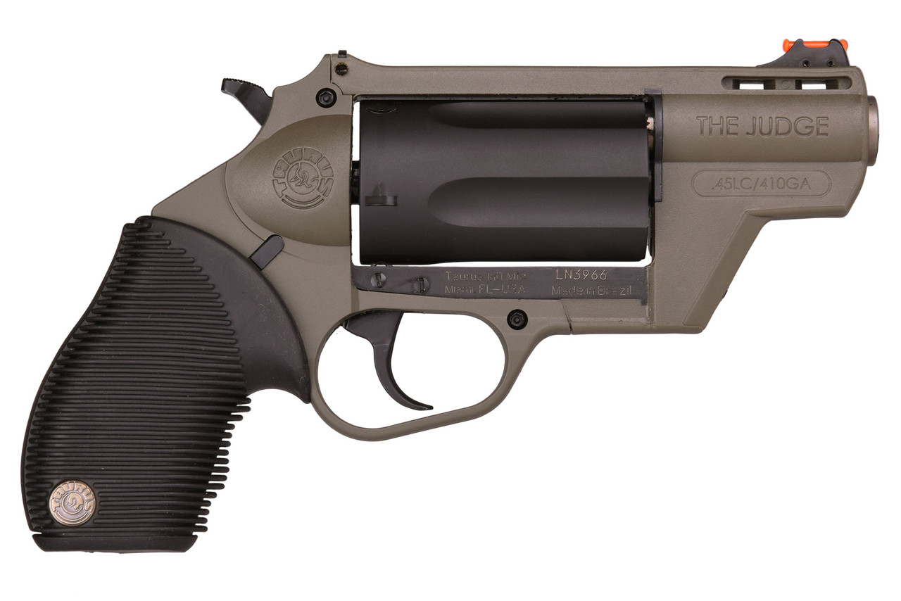 Taurus Judge Public Defender .410/.45 LC, 2" Barrel, OD Green, 5rd - Concealed Carry Guns | The Gun Shop
