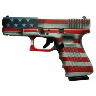 Glock G19 Gen4 9mm, 4" Barrel, American Flag, 15rd