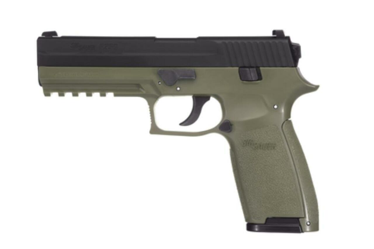 SIG P250 Air Pistol .177 Cal Pellets Fixed Sights OD Green 16rd