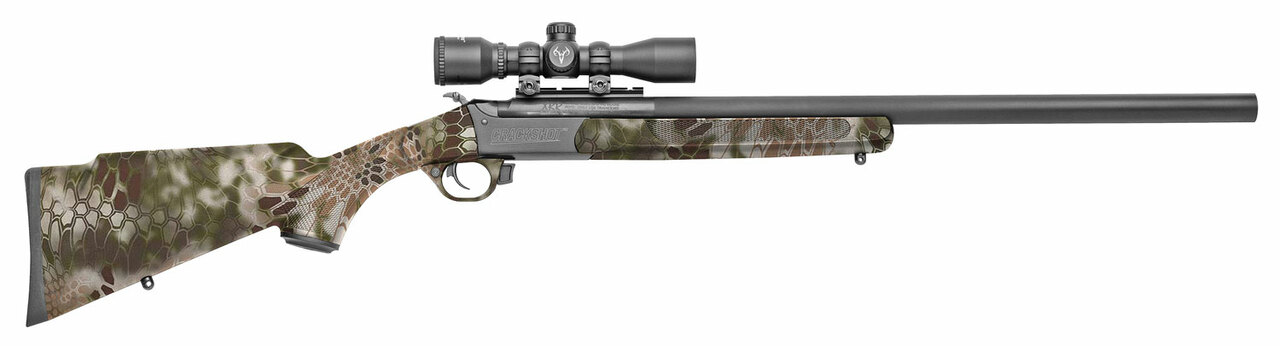 Traditions Crackshot XBR Package .22 Caliber, 16.50" Barrel, 20" Fixed Stock, Kryptek Highlander - Image 2