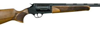Landor Arms TXS 804 Revolving Shotgun 410 Ga, 18.50" Barrel, High-Gloss Blued , Wood Stock, 5rd - Firearm | The Gun Shop