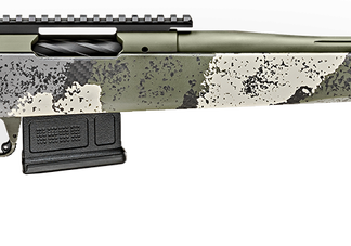 Springfield Model 2020 Waypoint 6MM Creedmoor, 20" Fluted Stainless Barrel, SA Radial Brake, Green, Mil-Spec Green Cerakote, Evergreen Camo Carbon Fiber Stock M-LOK, TriggerTech Adj Trigger, AICS 5rd Mag