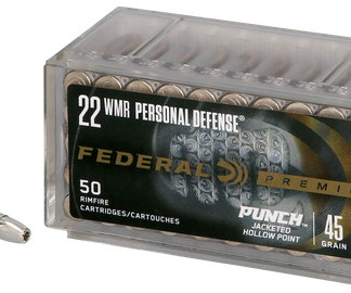 Federal Premium 22 WMR, 45gr, Jacketed Hollow Point, 50rd Box - Ammunition | The Gun Shop