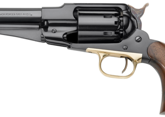Pietta 1858 Sherff 44 Cal, 5.5" Barrel, Black, Walnut Grip, 6rd - Collector Guns | The Gun Shop