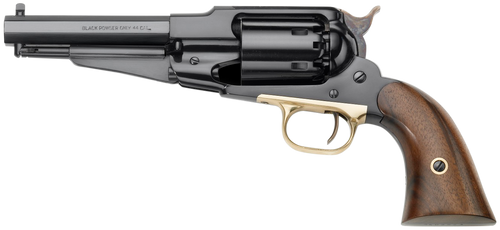 Pietta 1858 Sherff 44 Cal, 5.5" Barrel, Black, Walnut Grip, 6rd - Collector Guns | The Gun Shop