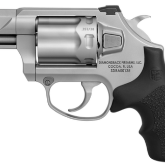 Diamondback SDR 357 Magnum/38 Special, 2" Barrel, Stainless Steel, Black Hogue Rubber Grip, 6rd - Diamondback Firearms | The Gun Shop
