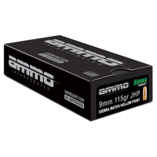 Ammo Inc Self Defense 9mm, 115gr, Sierra Match Jacket Hollow Point, 50rd Box - Ammo | The Gun Shop