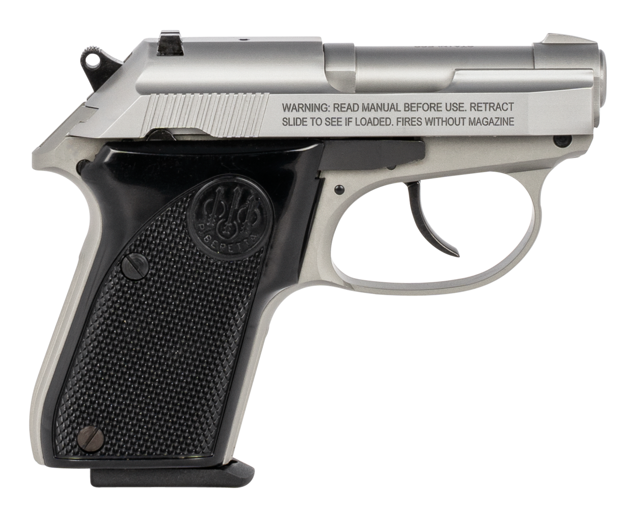 Beretta 3032 Tomcat Inox (CA Compliant) .32 ACP 2.4" Barrel, Black Grips, 7 Rd Mag