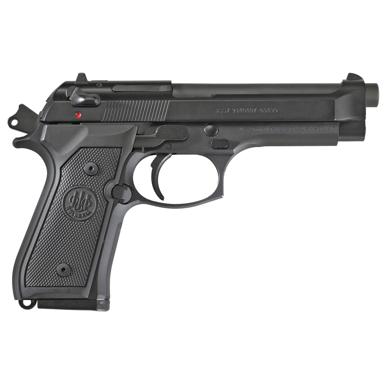 BERETTA M9 9MM, CA Legal, 4.9" Barrel; Blue Finish, Ambi safety, 10RD Mag