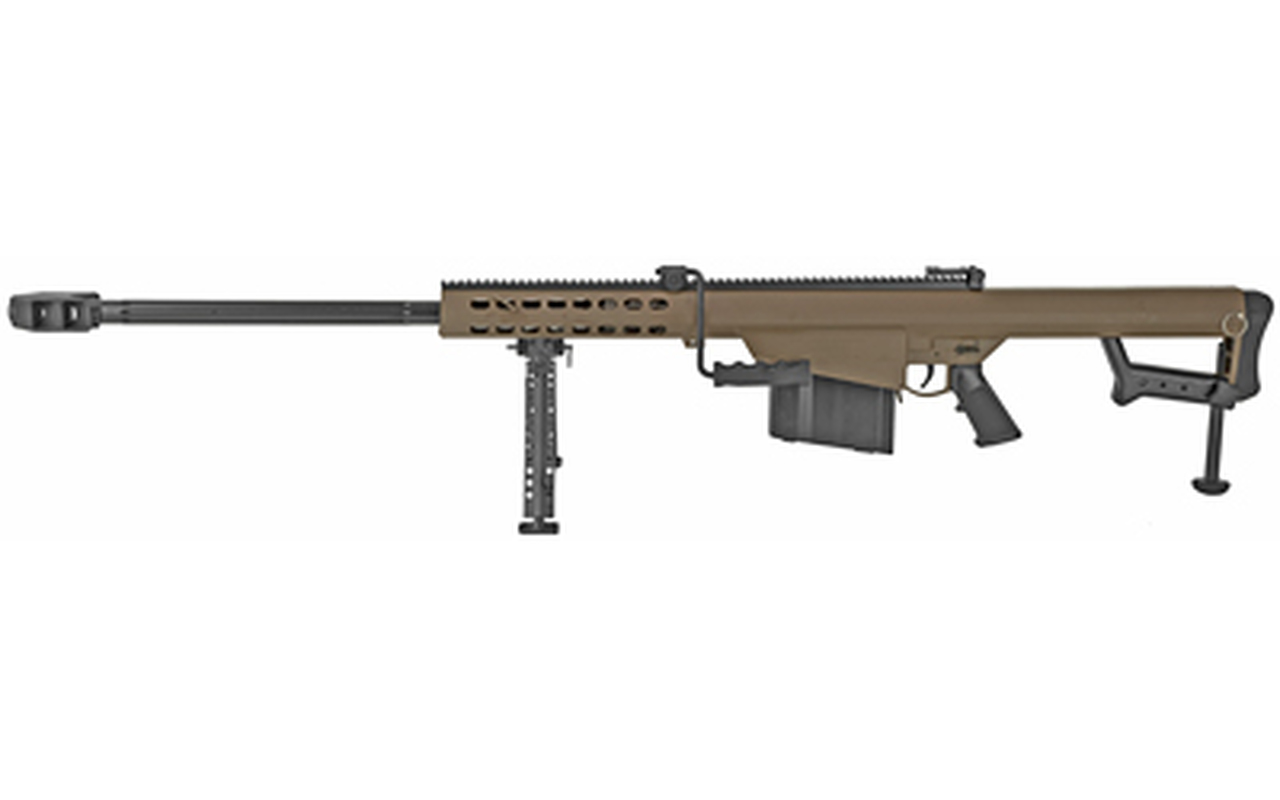 Barrett M82A1 .50 BMG, 29" Fluted Barrel, Coyote/Black, 10rd - Image 2