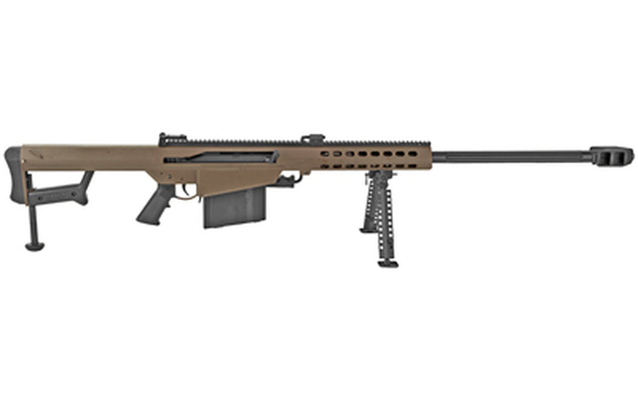 Barrett M82A1 .50 BMG, 29" Fluted Barrel, Coyote/Black, 10rd