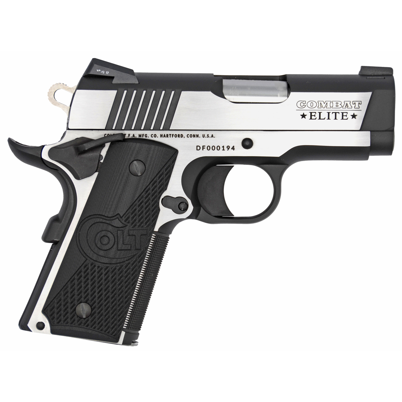 Colt Combat Elite Defender 1911 45 ACP, 3" Barrel, Night Sights, 8rd Mag - Image 2