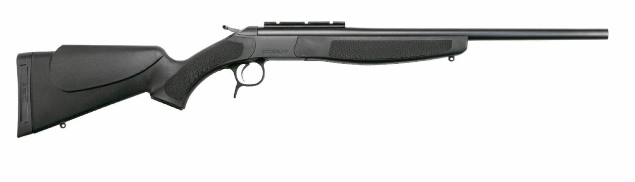 CVA SCOUT 6.5 Creedmoor, 20" Blued Barrel, Synthetic Black, Single Shot