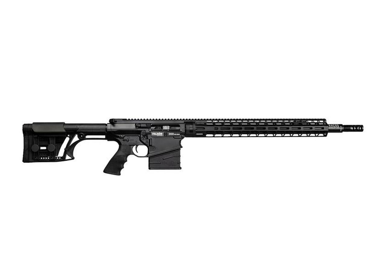 Falkor Petra AR-10/15 Type Rifle, 300 Win. Mag, Black, 22in DRACOS Composite Barrel